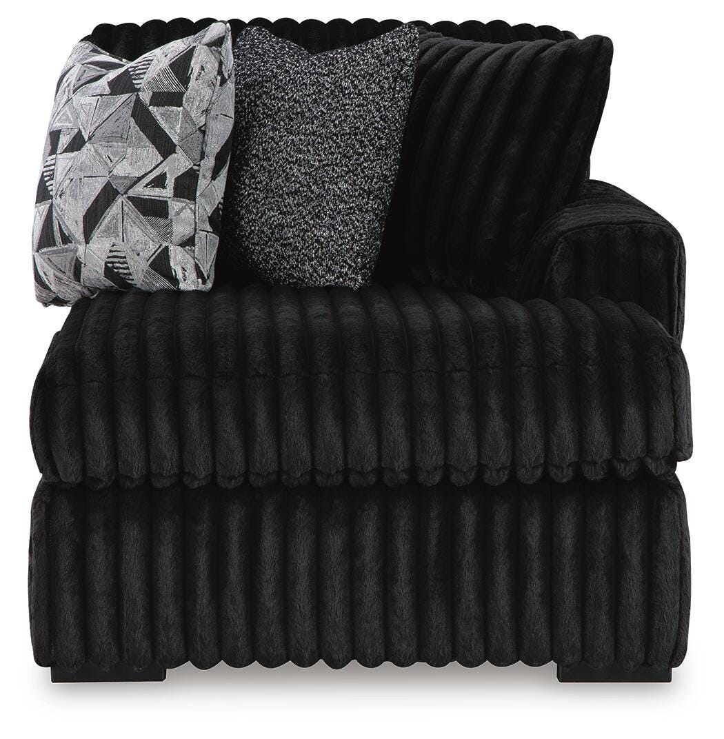 seccional Midnight-Madness 4PC & Oversized Accent Otomana Set