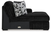 seccional Midnight-Madness 4PC & Oversized Accent Otomana Set