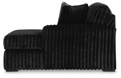 Midnight-Madness 3-Piece Sectional with Chaise