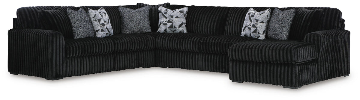 Midnight-Madness 6-Piece Sectional with Chaise