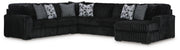 Midnight-Madness 6-Piece Sectional with Chaise
