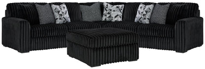 seccional Midnight-Madness 3PC & Oversized Accent Otomana