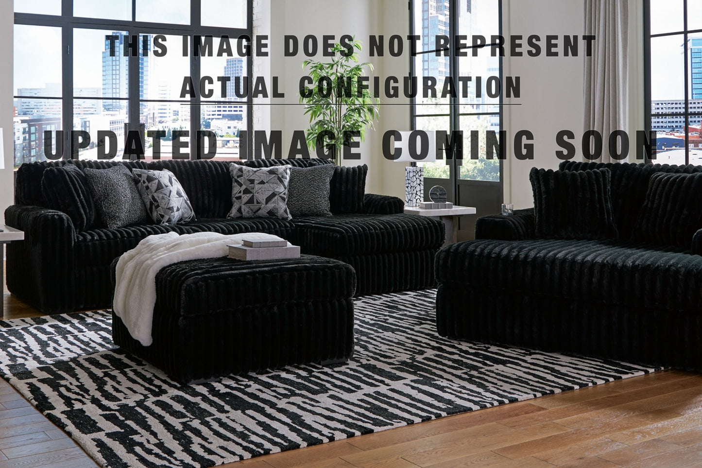 Midnight-Madness 3-Piece Sectional with Chaise