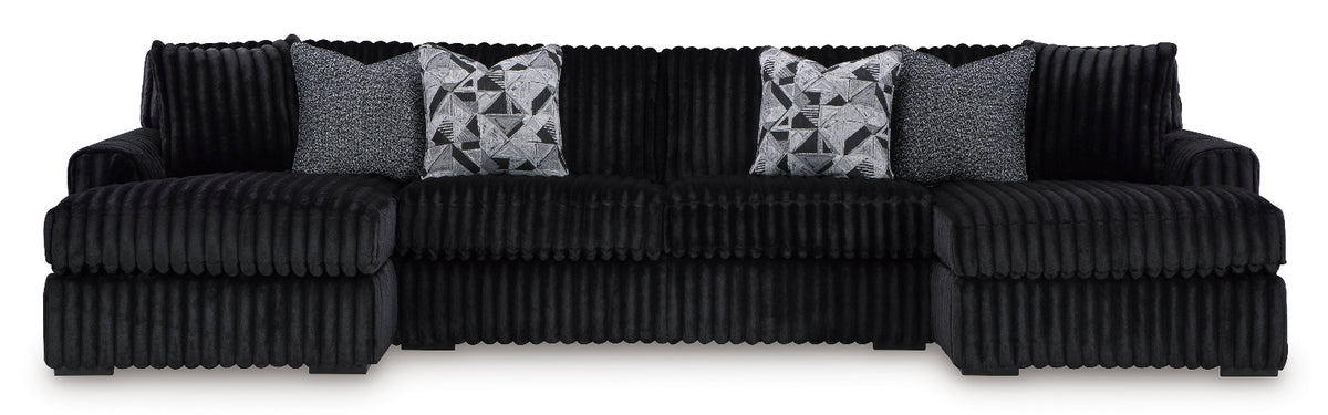 seccional Midnight-Madness 4-Piece Double Chaise