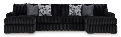 seccional Midnight-Madness 4-Piece Double Chaise
