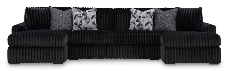 seccional Midnight-Madness 4-Piece Double Chaise