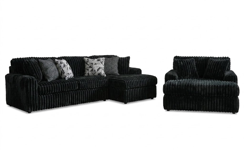Midnight-Madness 2PC Living Room Set