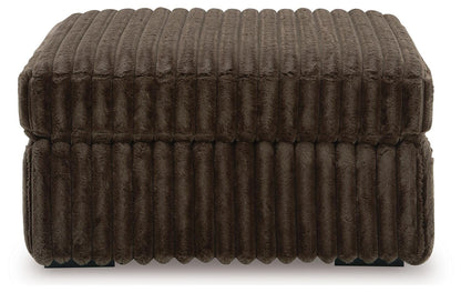 Midnight-Madness Chocolate Sofá, Sofá de dos plazas & Oversized Accent Otomana 3PC Juego de sala