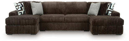Midnight-Madness 3-Piece Sectional with Chaise