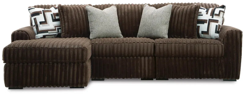 Midnight-Madness 3-Piece Sectional with Chaise