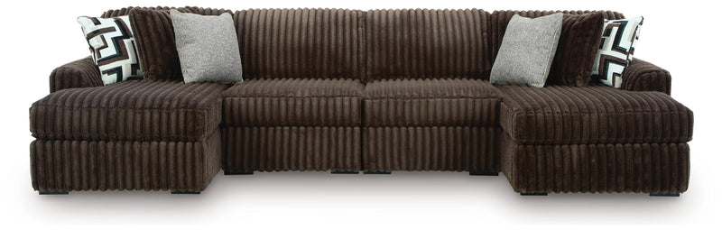 Midnight-Madness 4PC Double Chaise Sectional