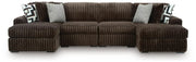 Midnight-Madness 4-Piece Double Chaise Sectional