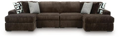 Midnight-Madness 4-Piece Double Chaise Sectional