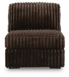 Midnight-Madness 3-Piece Sectional, Oversized Chair and Ottoman