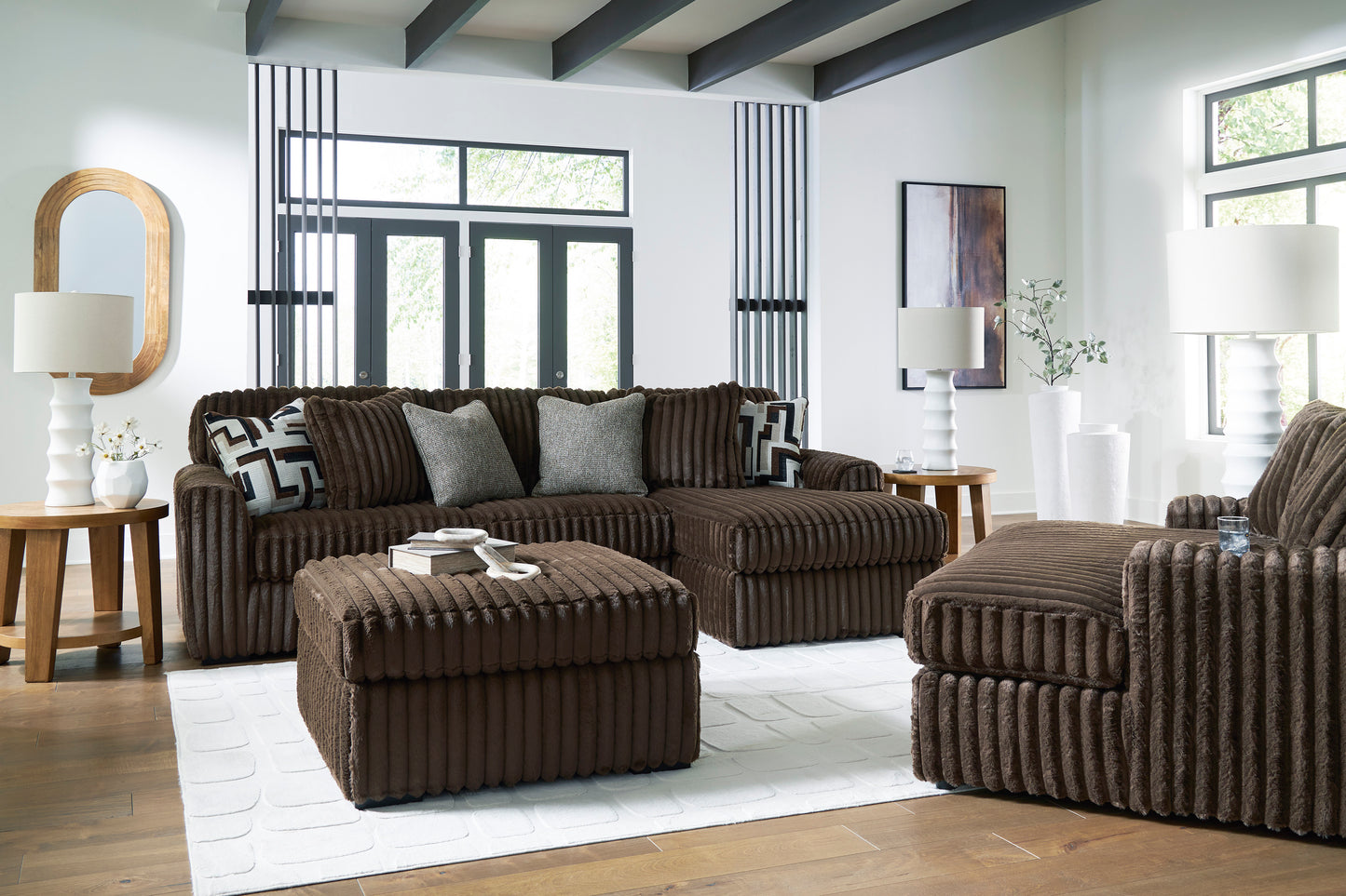 Midnight-Madness 2-Piece Sectional Sofa with Chaise