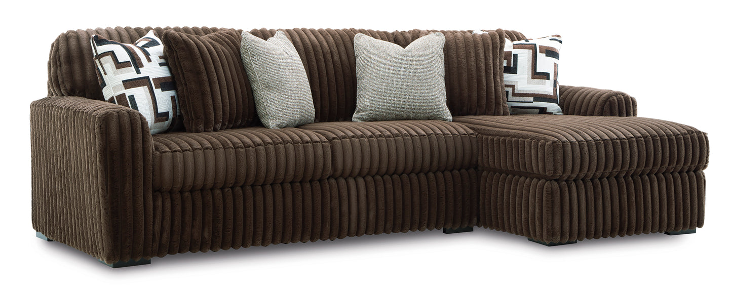 Midnight-Madness 2-Piece Sectional Sofa with Chaise