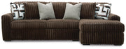 Sofá seccional de dos piezas con chaise longue Midnight-Madness