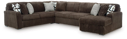 Midnight-Madness 4-Piece Sectional with Chaise