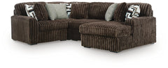 Midnight-Madness 4-Piece Sectional with Chaise