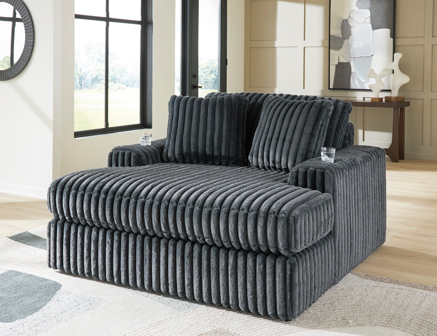 Midnight-Madness Oversized Chaise
