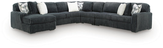 Midnight-Madness 5-Piece Sectional with Chaise