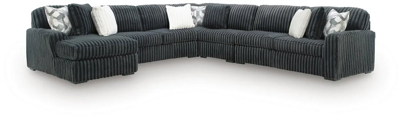 Midnight-Madness 5-Piece Sectional with Chaise