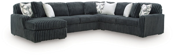 Midnight-Madness 4-Piece Sectional with Chaise