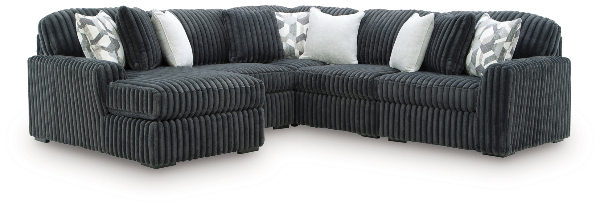 Midnight-Madness 5-Piece Sectional with Chaise