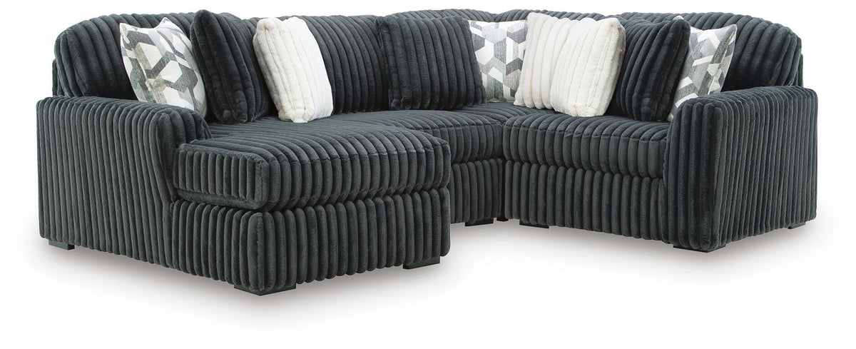 Midnight-Madness 4PC Sectional with Chaise
