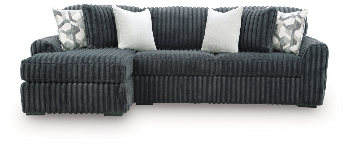 Midnight-Madness 2-Piece Sectional Sofa Chaise