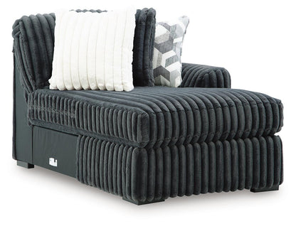 Midnight-Madness Charcoal 3PC Sectional with Chaise Set