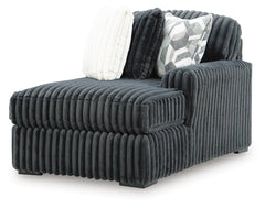 Midnight-Madness Charcoal 3PC Sectional with Chaise Set