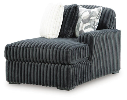 Midnight-Madness Charcoal 3PC Sectional with Chaise Set