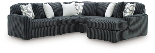 Midnight-Madness 5-Piece Sectional with Chaise