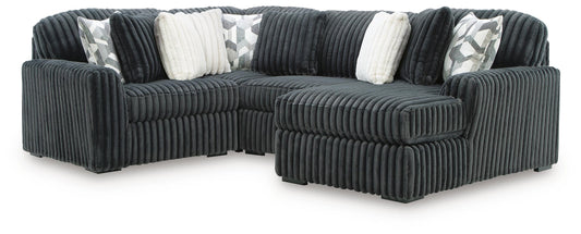 Midnight-Madness 4PC Sectional with Chaise
