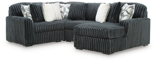 Midnight-Madness 4PC Sectional with Chaise