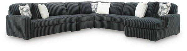 Midnight-Madness 5PC Sectional with Chaise