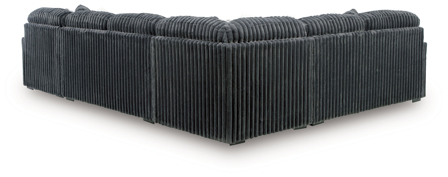 Midnight-Madness 4-Piece Sectional with Chaise
