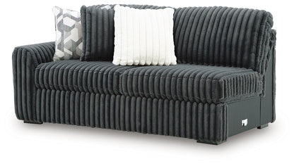 Midnight-Madness Charcoal 3PC Sectional with Chaise Set