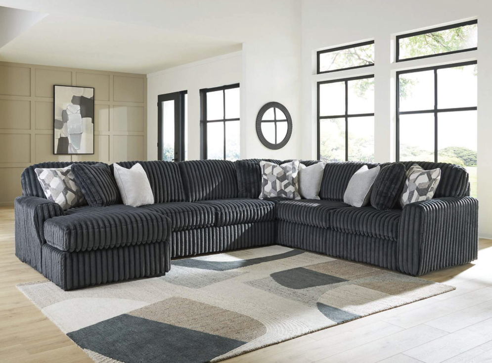 Midnight-Madness 5-Piece Sectional with Chaise