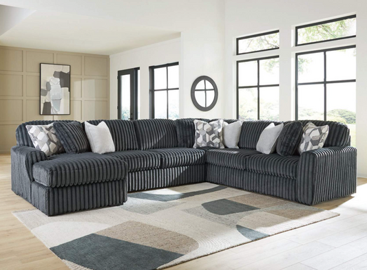Midnight-Madness 5-Piece Sectional with Chaise
