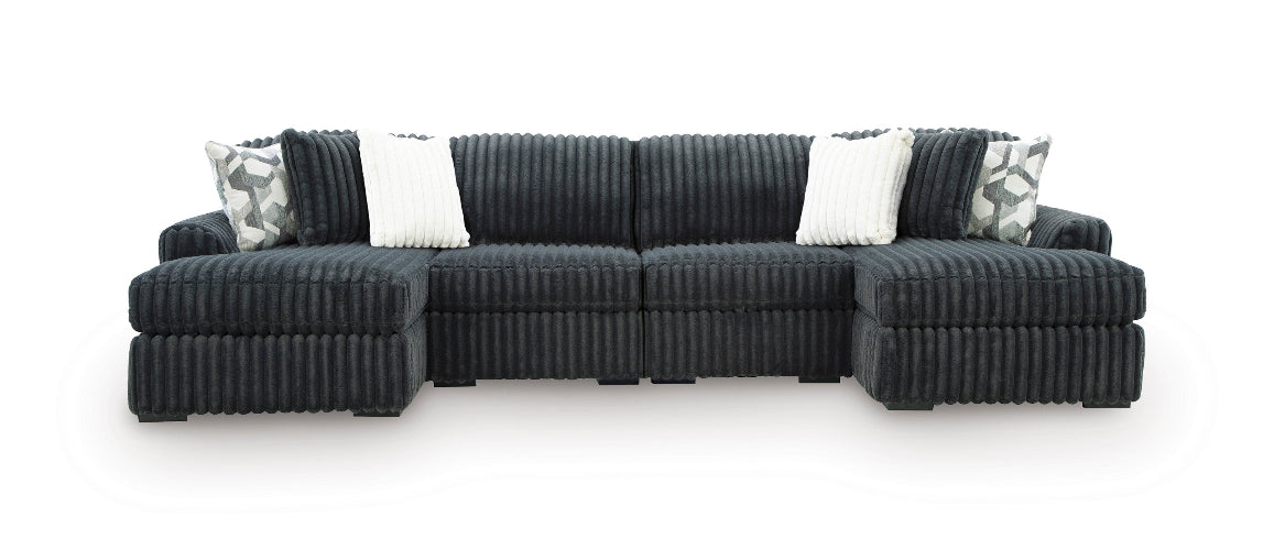 Midnight-Madness 4PC Sectional Set