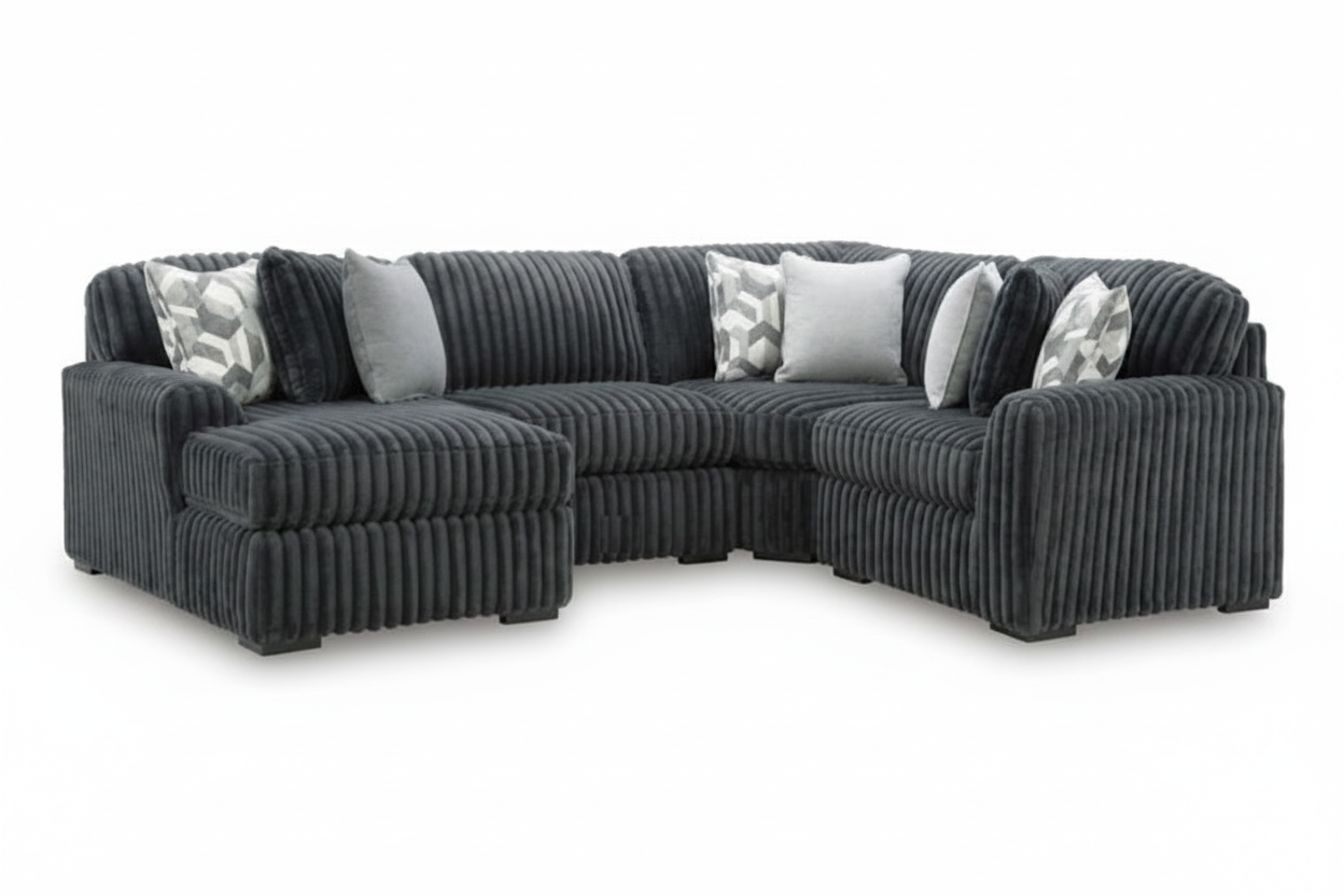 Midnight-Madness 4PC Sectional with Chaise