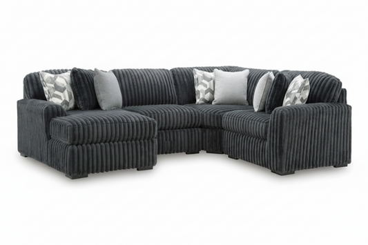 Midnight-Madness 4PC Sectional with Chaise