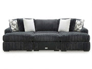 Midnight-Madness 3PC Double Chaise Sectional