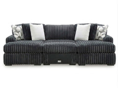 Midnight-Madness 3PC Double Chaise Sectional