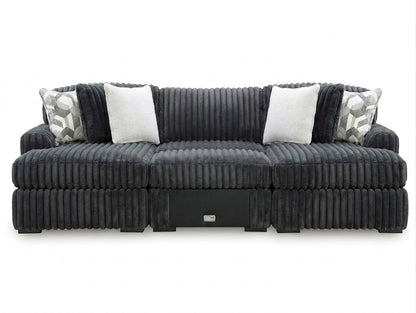 Midnight-Madness 3PC Double Chaise Sectional