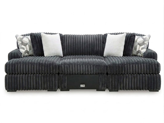 Midnight-Madness 3PC Double Chaise Sectional
