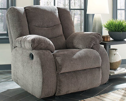 Tulen Rocker Recliner with Chenille Comfort
