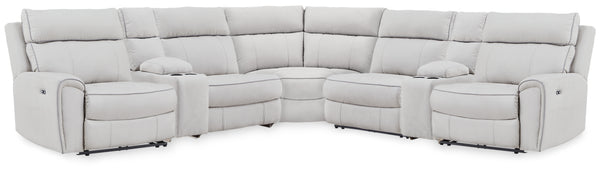 Grafton Pike 7-Piece Reclining Sectional with Storage Consoles